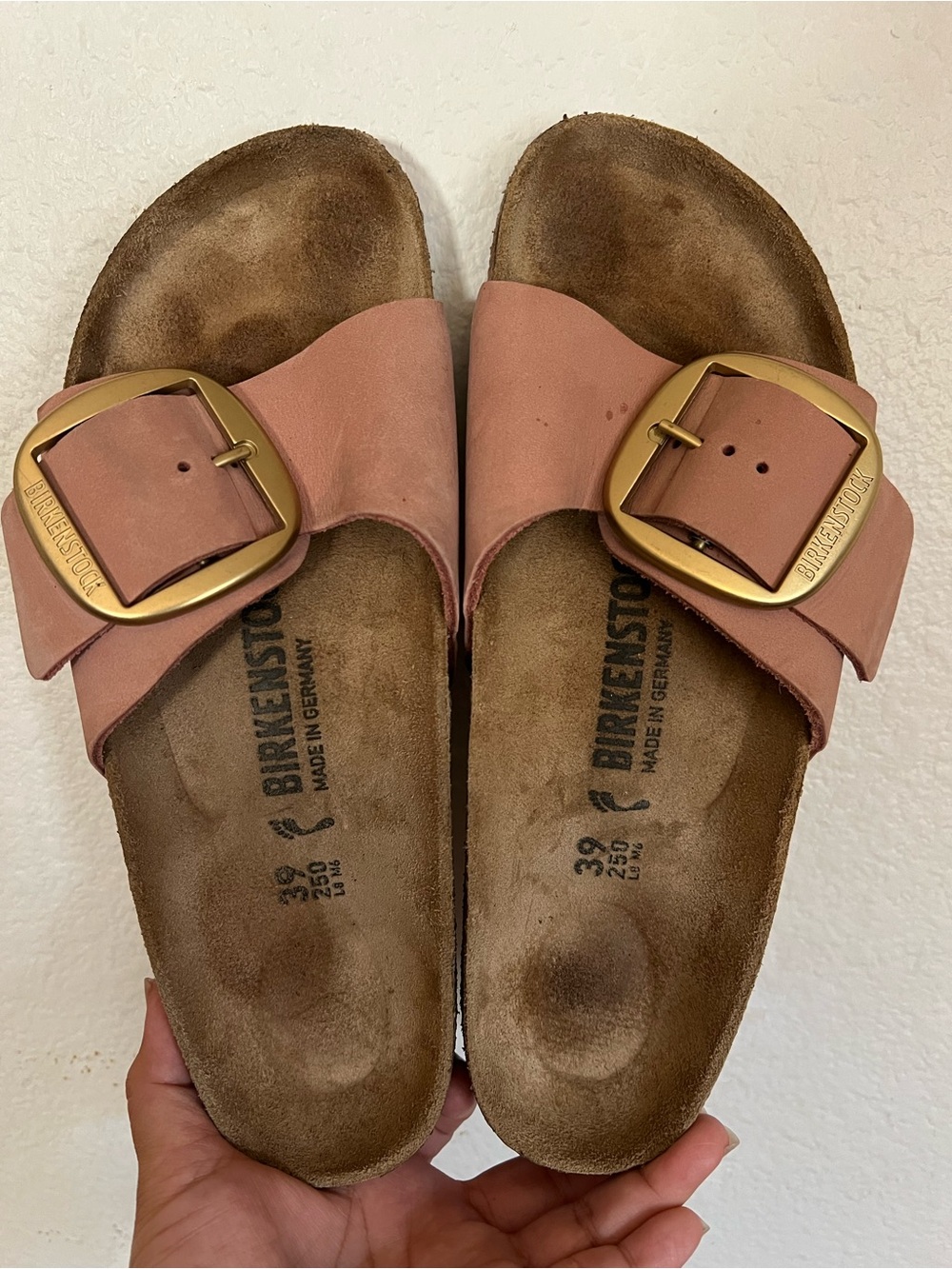 Birkenstock Madrid Big Buckle Old Rose 
Women's Size 39 8-8.5 Narrow Fit